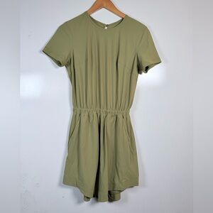 Lululemon Lightweight High-Neck Romper Bronze Green Size 4